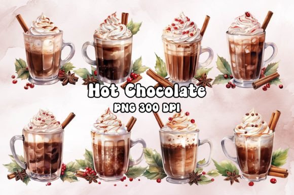 Hot Chocolate Watercolor: A Cozy, Versatile Illustration for Brand & Marketing Visuals