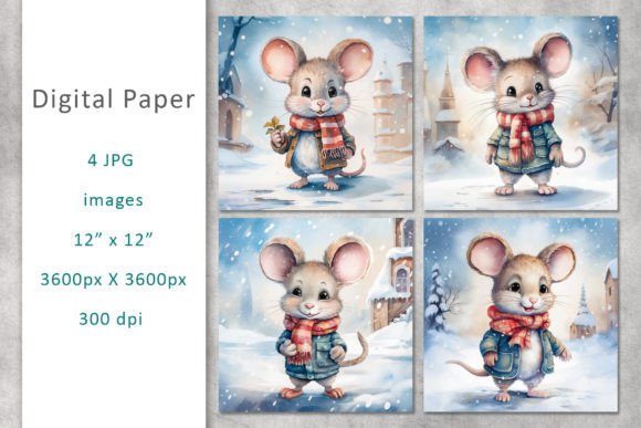 Mouse Watercolor Digital Papers: A Brand Designer’s Take on Real Business Design