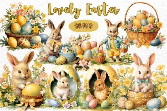 Reviewing the Lovely Easter Bunny Watercolor Clipart for Real Embroidery Use