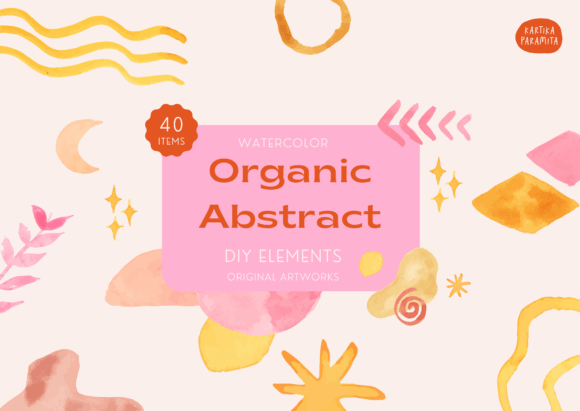 Watercolor Abstract Organic Shape Review