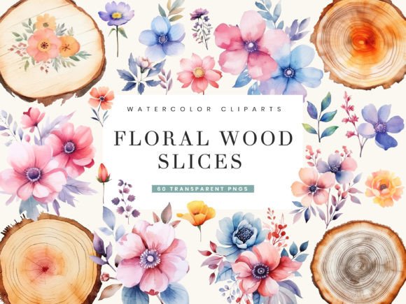 Watercolor Floral Wood Slices Illustrations: A Brand Designer’s Real-World Review