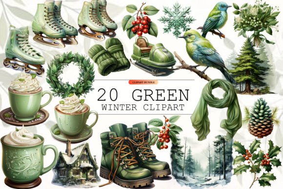 Watercolor Green Winter Clipart: A Designer’s Review for Real Client Projects